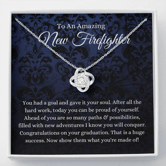Friend Necklace, Firefighter Graduation Gift, Grad Gift For Firefighter Women, Graduation Gift For New Firefighter Necklace - Thegiftio UK