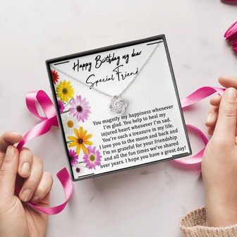 Friend Necklace, Friend Birthday Necklace Gift For Her, Happy Birthday Special Friend Gift, Birthday Necklace Gift For Friend - Thegiftio UK