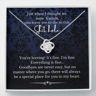 Friend Necklace, Going Away Necklace Gift For Friend Farewell Best Friend Goodbye Gift For Coworker - Thegiftio UK