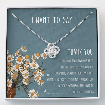 Friend Necklace, Grateful Necklace , Thank You Necklace , Love Knots - Thegiftio UK