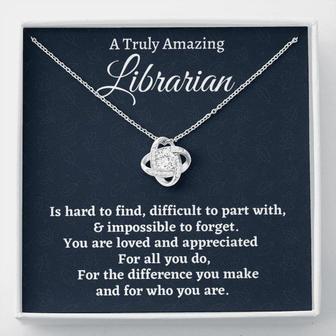 Friend Necklace, Librarian Gift, Appreciation Gift For A Librarian, Necklace Gift For Women - Thegiftio UK