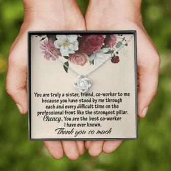 Friend Necklace, Necklace For Female Coworker, Colleague, Coworker Thank You, Coworker Appreciation - Thegiftio UK