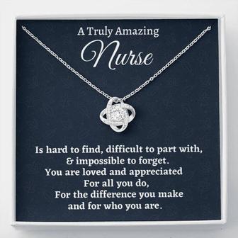 Friend Necklace, Nurse Gift, Appreciation Gift For A Nurse, Love Knot Necklace, Nurse Gift - Thegiftio UK
