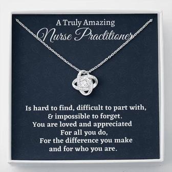 Friend Necklace, Nurse Practitioner Gift, Appreciation Gift For A Nurse Practitioner, Love Knot Necklace - Thegiftio UK