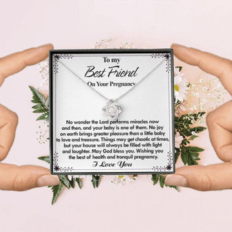 Friend Necklace, Pregnancy Gift For Best Friend, Gift For Mom To Be, Gift For Expecting Mom, Pregnant Congrats Gift For Friend - Thegiftio UK