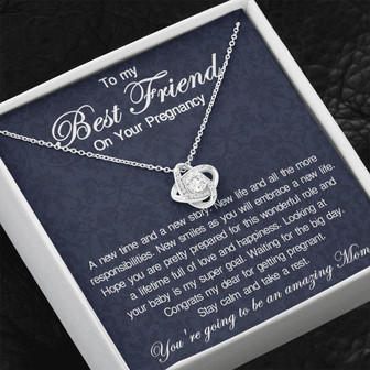 Friend Necklace, Pregnancy Gift For Friend, Best Friend Pregnancy Gift, Gift For First Time Mom, Expecting Mom Friend Gift - Thegiftio UK