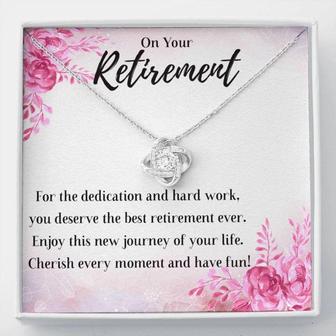 Friend Necklace, Retirement Gifts For Women, Necklace For Retirement, Gift For Retirement, Leave Job, Coworker Retirement Gift - Thegiftio UK