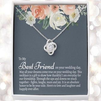 Friend Necklace, Sentimental Wedding Gift From Best Friend, Wedding Gift For Best Friend, Wedding Gift For Bride From Best Friend - Thegiftio UK