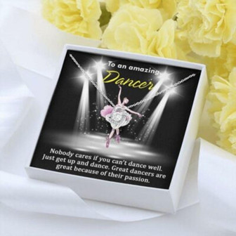 Friend Necklace, Sister Necklace, To An Amazing Dancer Necklace Gift, Gift For Ballet Dancer, Dancer Encourage - Thegiftio UK