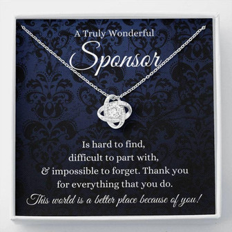 Friend Necklace, Sponsor Necklace, Gift For Sponsor Thank You Gift Confirmation Sponsor Gift For Women Aa Sponsor Gift Wedding - Thegiftio UK
