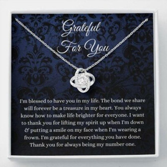 Friend Necklace, Thank You Necklace Gift, Appreciation Gift, Gratitude Gift For Best Friend - Thegiftio UK