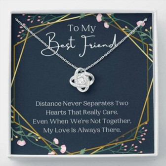 Friend Necklace, To My Best Friend Necklace, Distance Never Separates, Present For Best Friend - Thegiftio UK