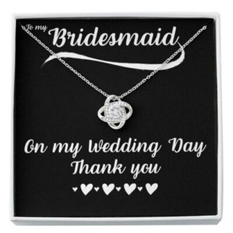 Friend Necklace, To My Bridesmaid Necklace, Thank You Gift For Bridesmaid, Wedding Day Gift - Thegiftio UK