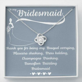 Friend Necklace, To My Bridesmaid Necklace, Thank You Gift For Bridesmaid, Wedding Day Gift - Thegiftio UK