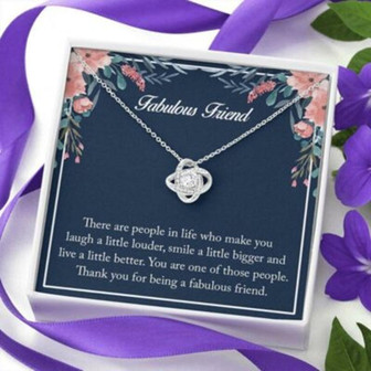 Friend Necklace, To My Fabulous Friend Necklace Gift, Necklace Gift For Friend, Friendship Gift - Thegiftio UK