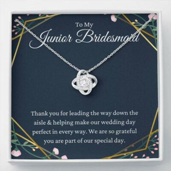 Friend Necklace, To My Junior Bridesmaid Necklace Gift, Flower Girl Gift For Jnr Bridesmaid - Thegiftio UK