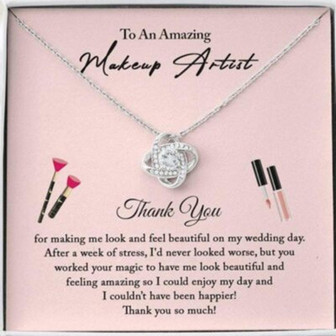 Friend Necklace, Wedding Makeup Artist Necklace Gift, Thank You From Bride - Thegiftio UK