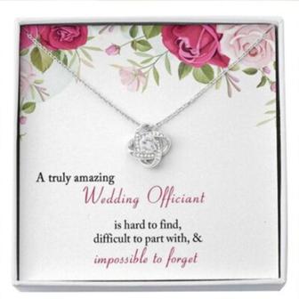 Friend Necklace, Wedding Officiant Necklace Gift, A Truly Amazing Wedding Officiant Appreciation - Thegiftio UK
