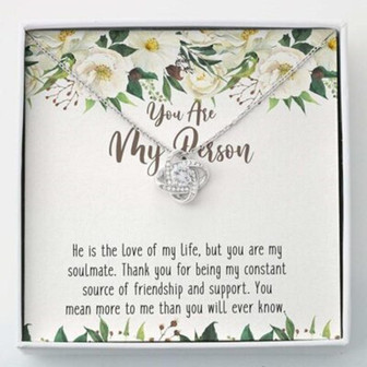 Friend Necklace, You Are My Person Necklace, Gift For Best Friend Bestie Friendship Day - Thegiftio UK