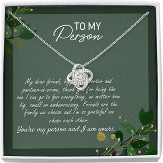 Friend Necklace, You’Re My Person Necklace, Gift For Best Friend Bestie Friendship Day - Thegiftio UK