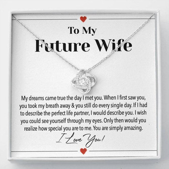 Future Wife Love Knot Necklace - Thegiftio UK