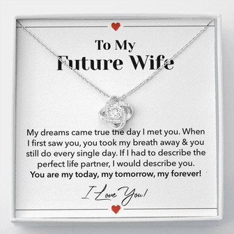 Future Wife Love Knot Necklace - Thegiftio UK