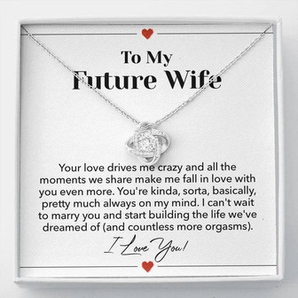Future Wife Love Knot Necklace - Thegiftio UK