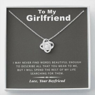 Future Wife Necklace, Girlfriend Necklace, To My Girlfriend Necklace Gift , Never Find The Words - Thegiftio