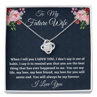 Future Wife Necklace, To My Future Wife Necklace Gift, Gift For Fianc?E, Necklace For Her Anniversary, Gift For Engaged - Thegiftio UK