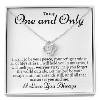 Future Wife Necklace, To My One And Only Necklace, Christmas Gift For Fiance Her, Gift For Fiance On Engagement, Other Half Necklace - Thegiftio UK
