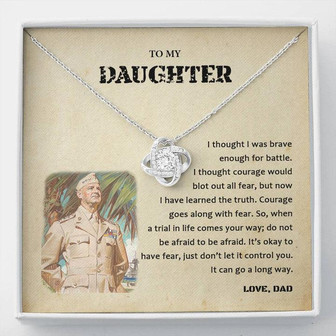 General To Daughter - Love Knot Necklace - Thegiftio UK
