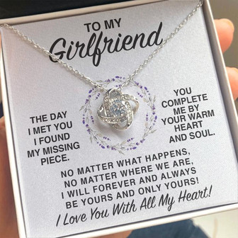 Gf6 Love Knot Necklace Gift For Girlfriend - Thegiftio UK
