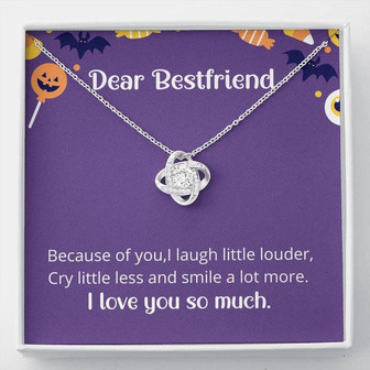 Gift For Bestfriend, Bff Gift, Friendship Gift, Friendship Necklace, Love Knot Necklace - Thegiftio UK