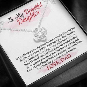 Gift For Daughter - Love Knot Necklace - Thegiftio UK