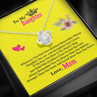 Gift For Daughter - Love Knot Necklace - Thegiftio UK