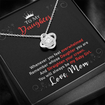 Gift For Daughter - Love Knot Necklace - Thegiftio UK