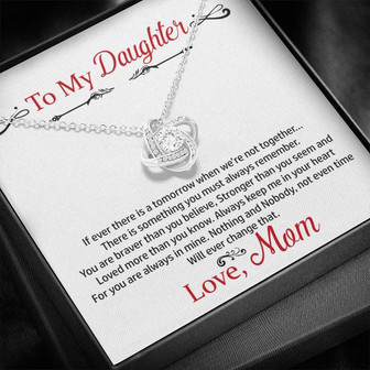 Gift For Daughter - Love Knot Necklace - Thegiftio UK