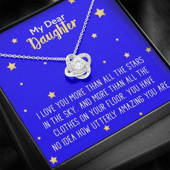 Gift For Daughter - Love Knot Necklace - Thegiftio UK
