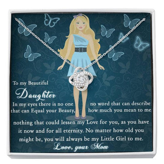 Gift For Daughter From Mom, The Love Knot Necklace. - Thegiftio UK