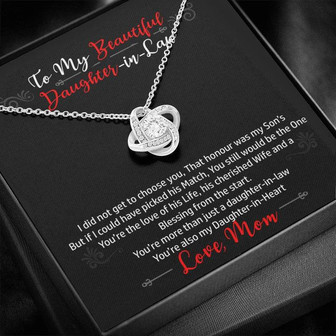 Gift For Daughter In Law - Love Knot Necklace - Thegiftio UK