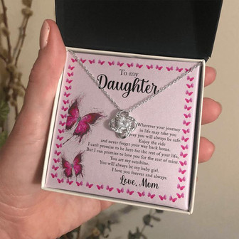 Gift For Daughter | Wherever Your Journey | Love Knot Necklace - Thegiftio UK
