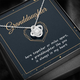 Gift For Granddaughter - Love Knot Necklace - Thegiftio UK