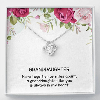 Gift For Granddaughter, Love Knot Necklace From Grandparen, Gifts For Girls, Best Birthday Gift Ideas, Pendant Jewelry Necklaces, Graduation Grad - Thegiftio