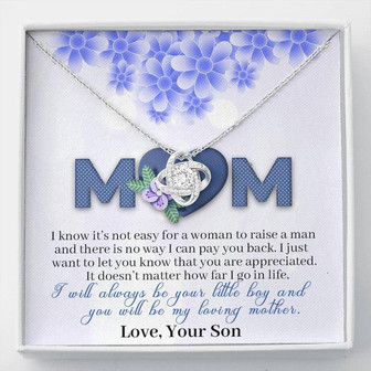 Gift For Mom - Love Knot Necklace - Thegiftio UK