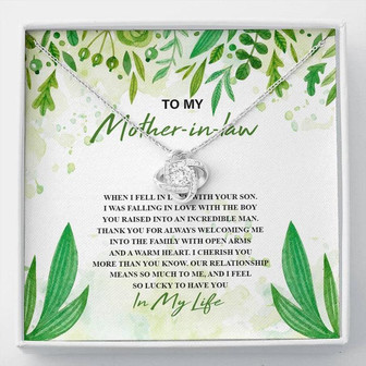 Gift For Mother In Law - Means So Much To Me - The Love Knot Necklace - Thegiftio