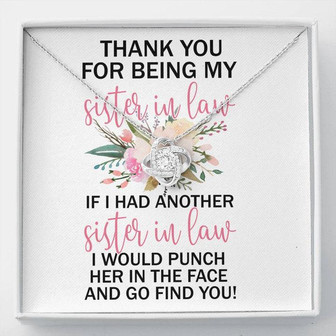 Gift For Sister In-Law Love Knot Necklace Represents - Thegiftio UK