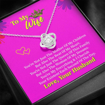 Gift For Wife - Love Knot Necklace - Thegiftio UK