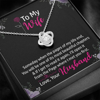 Gift For Wife - Love Knot Necklace - Thegiftio UK