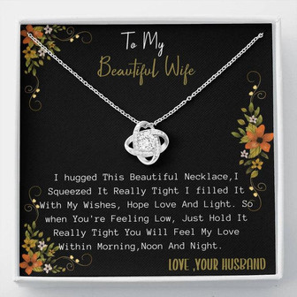 Gift For Wife. Love Knot Necklace For Beautiful Wife - Thegiftio UK