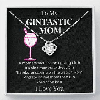 Gintastic Mom Love Knot Necklace - Thegiftio UK